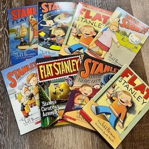 Flat Stanley books, total of 8 , very good condition